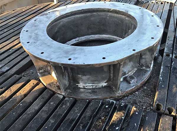 bofors 40mm foundation stripped to bare metal