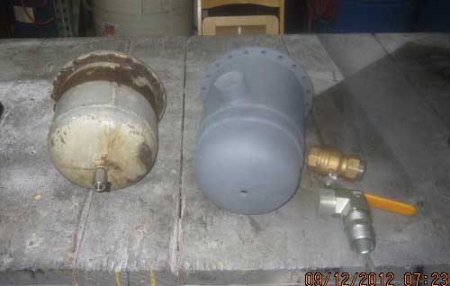 Photo of filter housing with replica