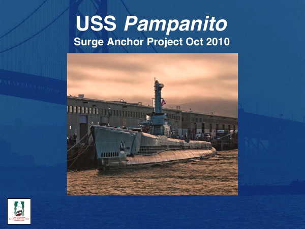 USS Pampanito, Moorings replacement project Oct 2010