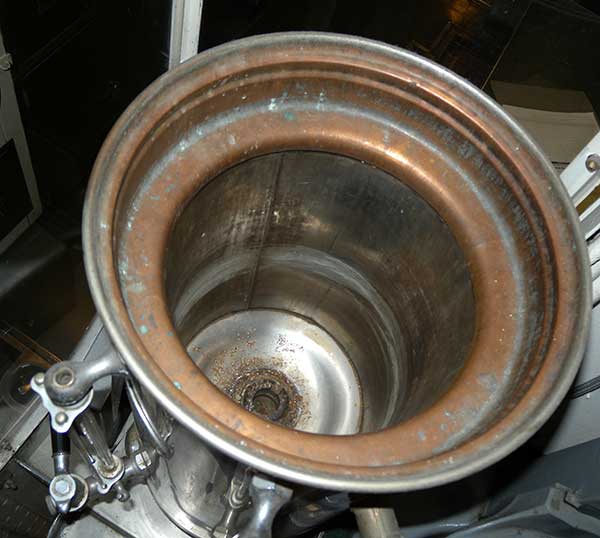 photo inside coffee urn