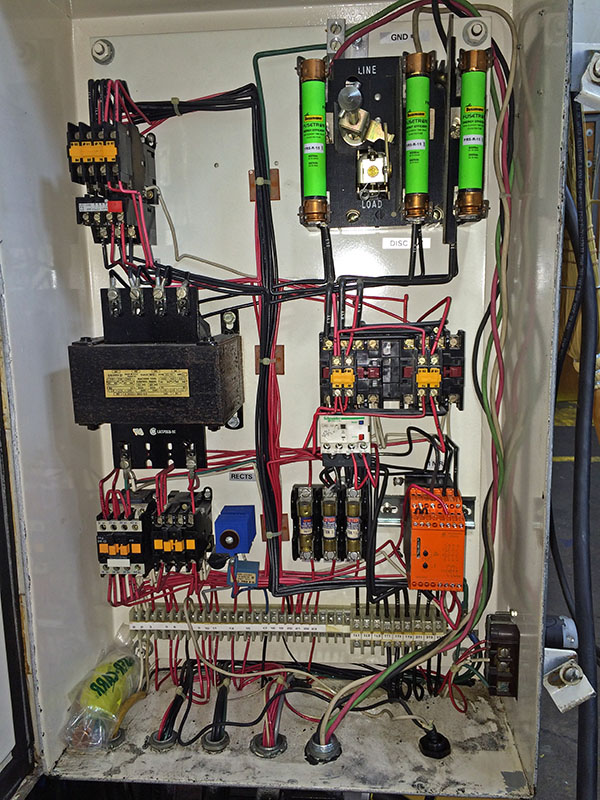 photo in electrical box with new relay installed