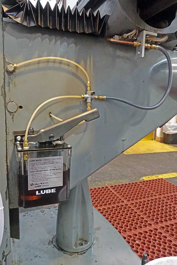 lube pump installed