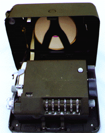 Cipher with top cover open.
