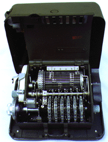 Cipher with inner cover open.