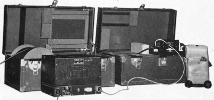 Photo of Radio set SCR-624 in crates.