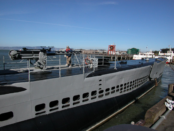 Photo of the bow from the pier.
