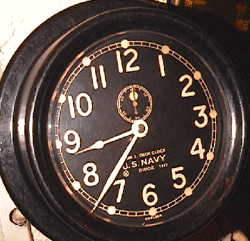 Photo of a Mark I Deck Clock